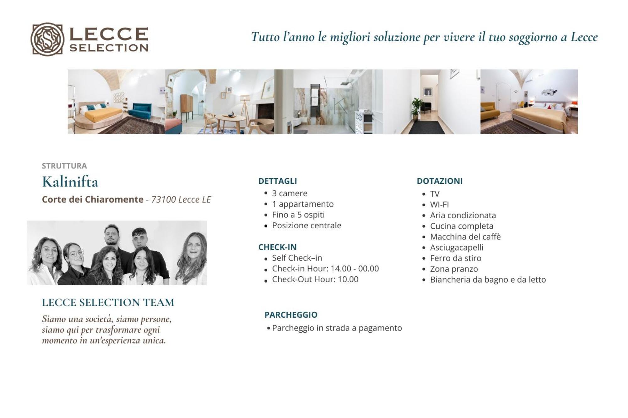Kalinifta - Lecce Selection Bed & Breakfast ภายนอก รูปภาพ